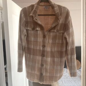 William Rast small plaid shirt jacket
